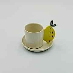 Limonlu Porselen Fincan